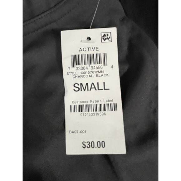 ID Ideology Men's Small Charcoal & Black Stripe Knit Drawstring Jogger Sweatpant - Picture 7 of 9